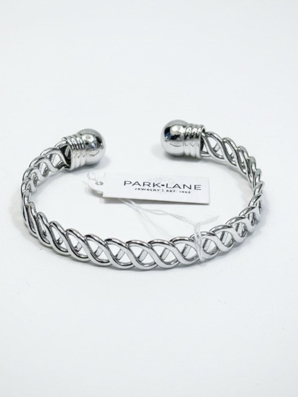 Park Lane Silver Tone “Lifestyle” Twisted Open Cuff Bracelet NIP
